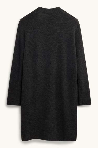 Women - Long cardigan - dark gray