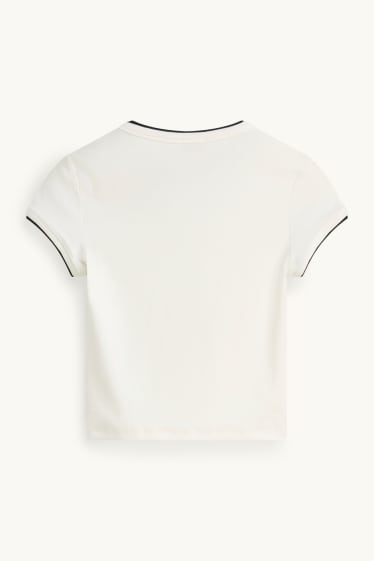 Kobiety - T-shirt - kremowobiały