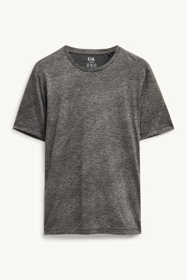 Bărbați - Tricou funcțional - regular fit - gri închis melanj