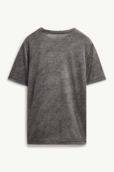 Bărbați - Tricou funcțional - regular fit - gri închis melanj