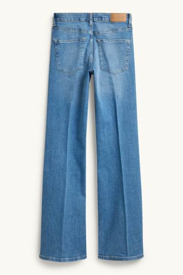 Damen - Flared Jeans - Mid Waist - LYCRA® - jeansblau