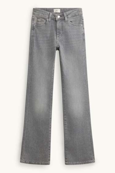 Donna - Bootcut jeans - vita media - LYCRA® - jeans grigio