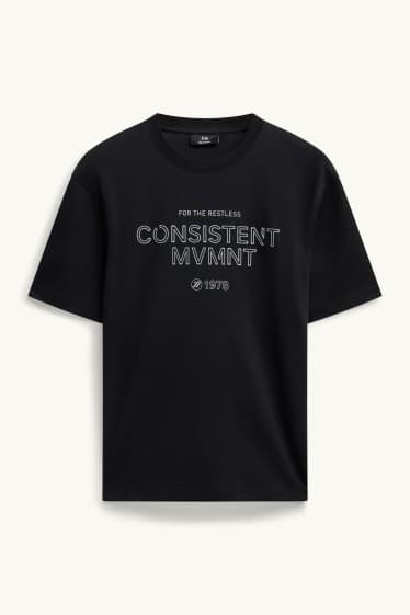 Uomo - T-shirt - relaxed fit - nero