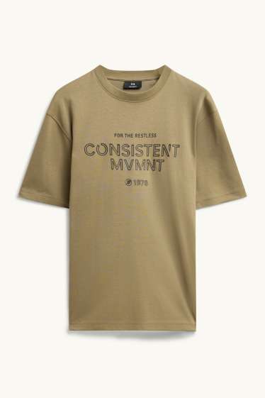 Herren - T-Shirt - Relaxed Fit - khaki