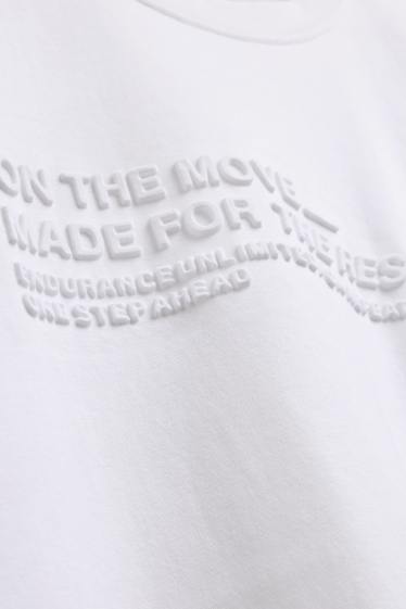 Uomo - T-shirt - relaxed fit - bianco