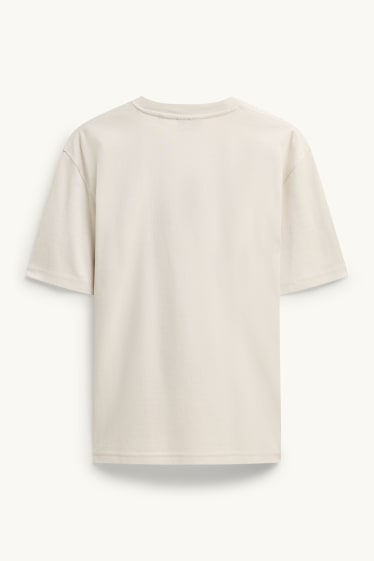 Uomo - T-shirt - relaxed fit - bianco crema