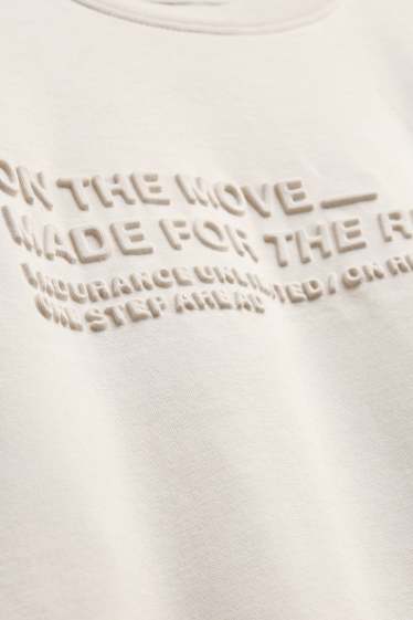 Uomo - T-shirt - relaxed fit - bianco crema