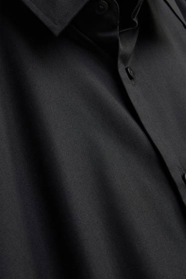 Uomo - Camicia - regular fit - collo all'italiana - nero