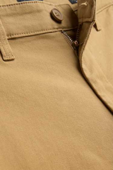 Uomo - Pantaloni chino - slim fit - marrone chiaro
