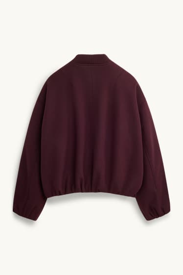 Femmes - Blouson aviateur - bordeaux