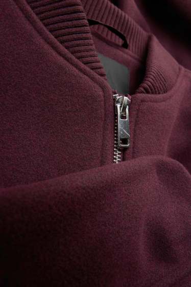 Femmes - Blouson aviateur - bordeaux