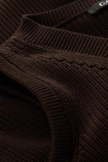Femmes - Pull sans manches - marron foncé