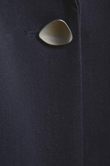 Femmes - Blazer long - relaxed fit - bleu foncé