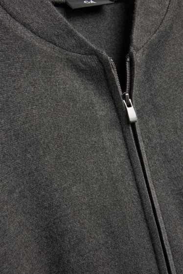 Uomo - Cardigan - grigio scuro