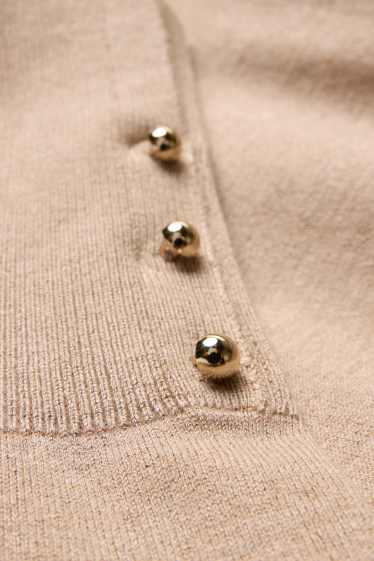 Damen - Feinstrick-Pullover - beige