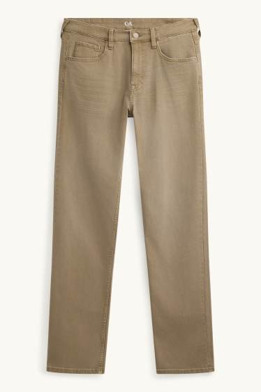 Men - Straight jeans - denim-brown