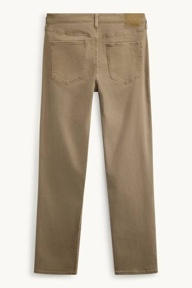 Men - Straight jeans - denim-brown