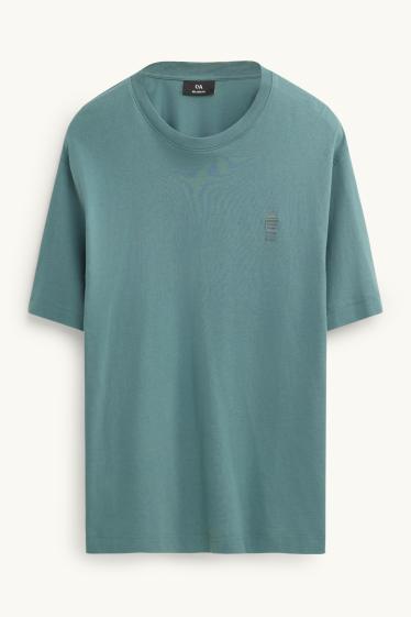 Hommes - T-shirt - relaxed fit - vert