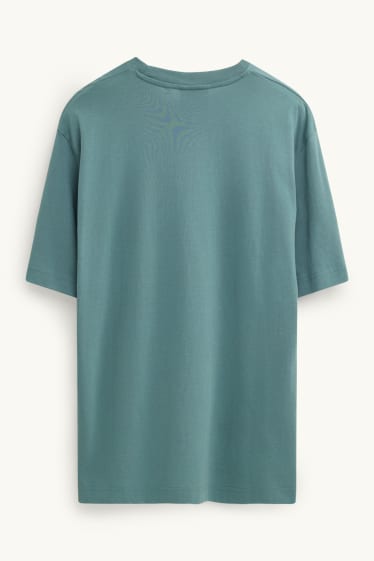 Hommes - T-shirt - relaxed fit - vert