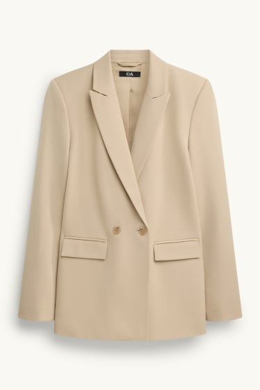 Dames - Business-blazer - regular fit - beige
