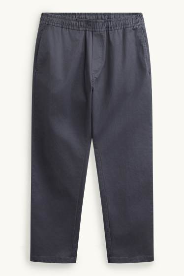 Men - Chinos - relaxed fit - dark gray