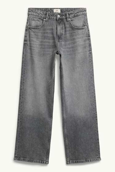Femmes - Baggy jean - mid waist - jean gris