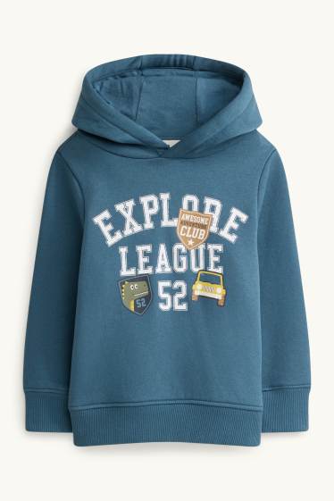 Enfants garçons - Ensemble - sweat à capuche et pantalon de jogging - deux pièces - bleu foncé