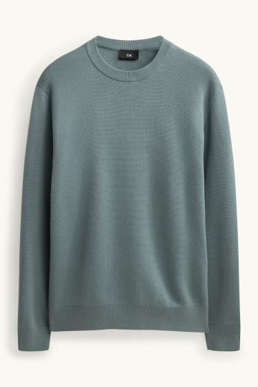 Men - Jumper - petrol