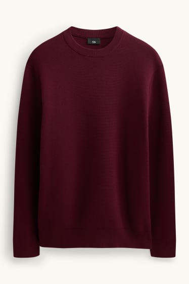 Hommes - Pull - bordeaux