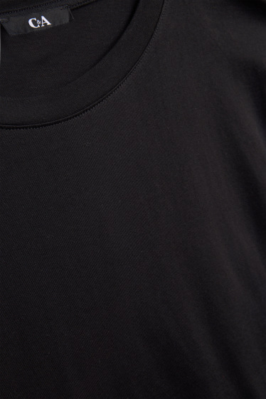 Damen - T-Shirt - Relaxed Fit - schwarz