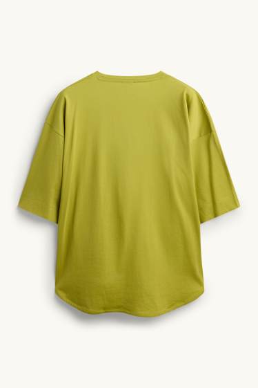Damen - T-Shirt - Relaxed Fit - grün