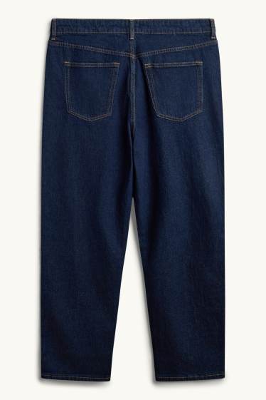Women - Mom jeans - high waist - LYCRA® - denim-dark blue