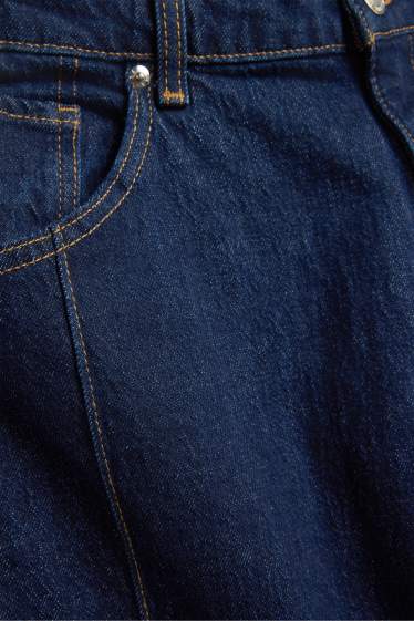 Women - Mom jeans - high waist - LYCRA® - denim-dark blue