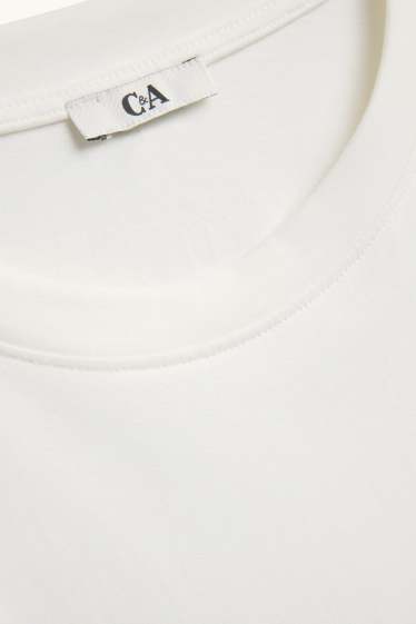 Damen - T-Shirt - Regular Fit - schneeweiß
