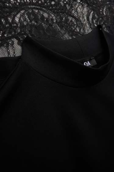 Damen - T-Shirt - Regular Fit - schwarz