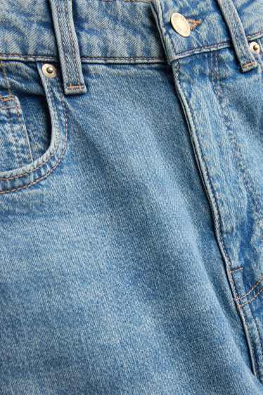 Damen - Wide Leg Jeans - High Waist - jeansblau