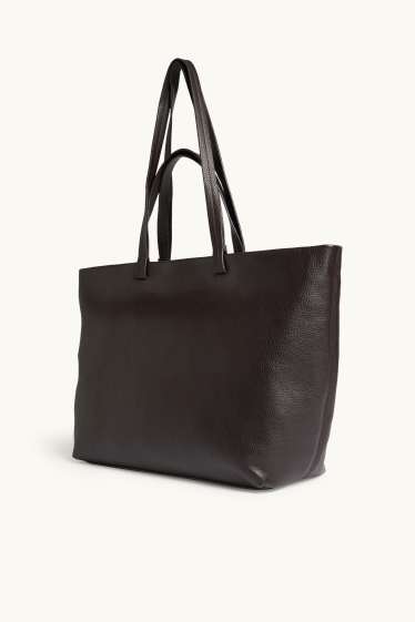 Donna - Shopper grande - similpelle - marrone scuro