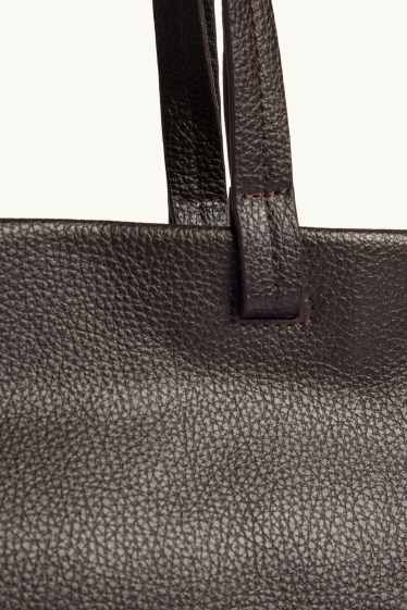 Donna - Shopper grande - similpelle - marrone scuro