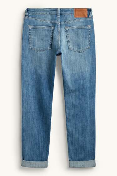 Damen - Boyfriend Jeans - Mid Waist - jeansblau