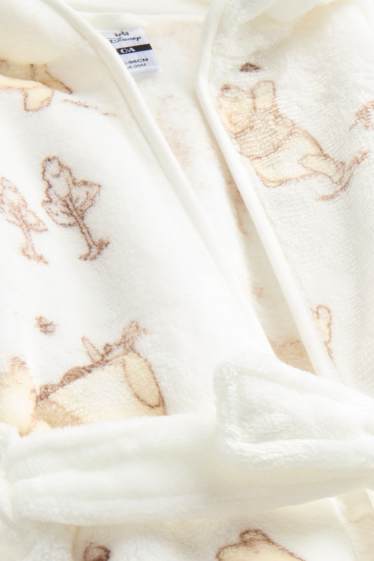 Bébés garçons - Winnie l'ourson - peignoir en éponge pour bébé avec capuche - blanc