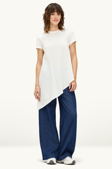 Damen - T-Shirt - Regular Fit - weiß