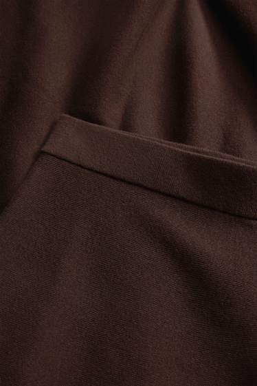 Femmes - Jupe de maille - marron foncé
