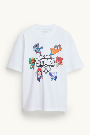 Kinder Jungen - Brawl Stars - Kurzarmshirt - weiss