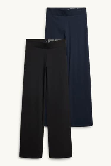 Dona - Paquet de 2 - straight leggings - negre