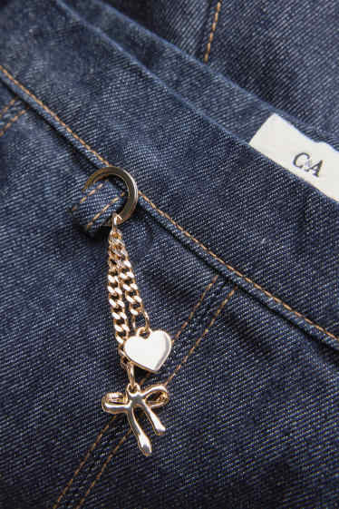 Damen - Jeansrock - dunkeljeansblau