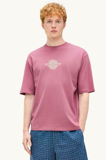 Bărbați - Tricou - supradimensionat - mov
