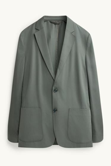 Herren - Baukasten-Lyocell-Sakko - Relaxed Fit - dunkelgrün