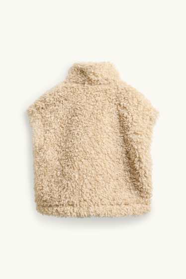 Dames - Omkeerbaar vest - beige