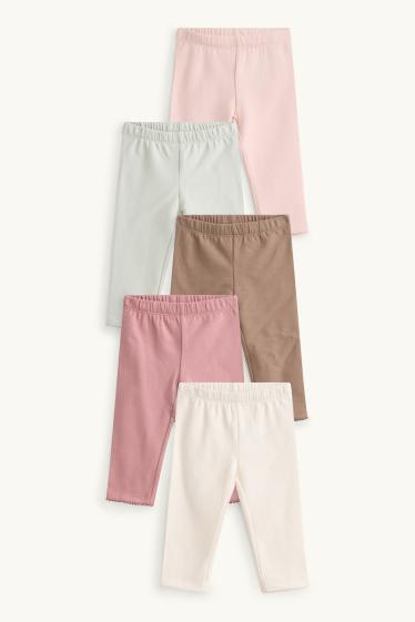 Nadó nena - Paquet de 5 - leggings per a nadó - rosa