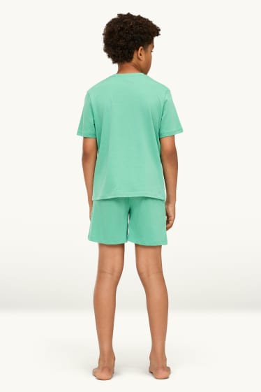Copii - Băieți - Multipack 3 buc. - New York - pijama scurtă - 6 piese - gri / verde
